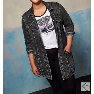 Torrid Lovesick Trucker Jacket Size 00